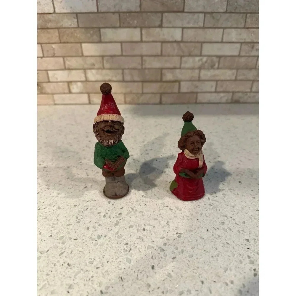 Vintage Tom Clark Christmas Caroler Gnome Figurine~bundle (n)